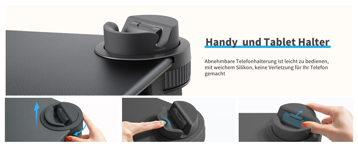 Підставка для ноутбука SAIJI з підставкою для телефону та ящиком, для роботи в ліжку/на дивані, до 17