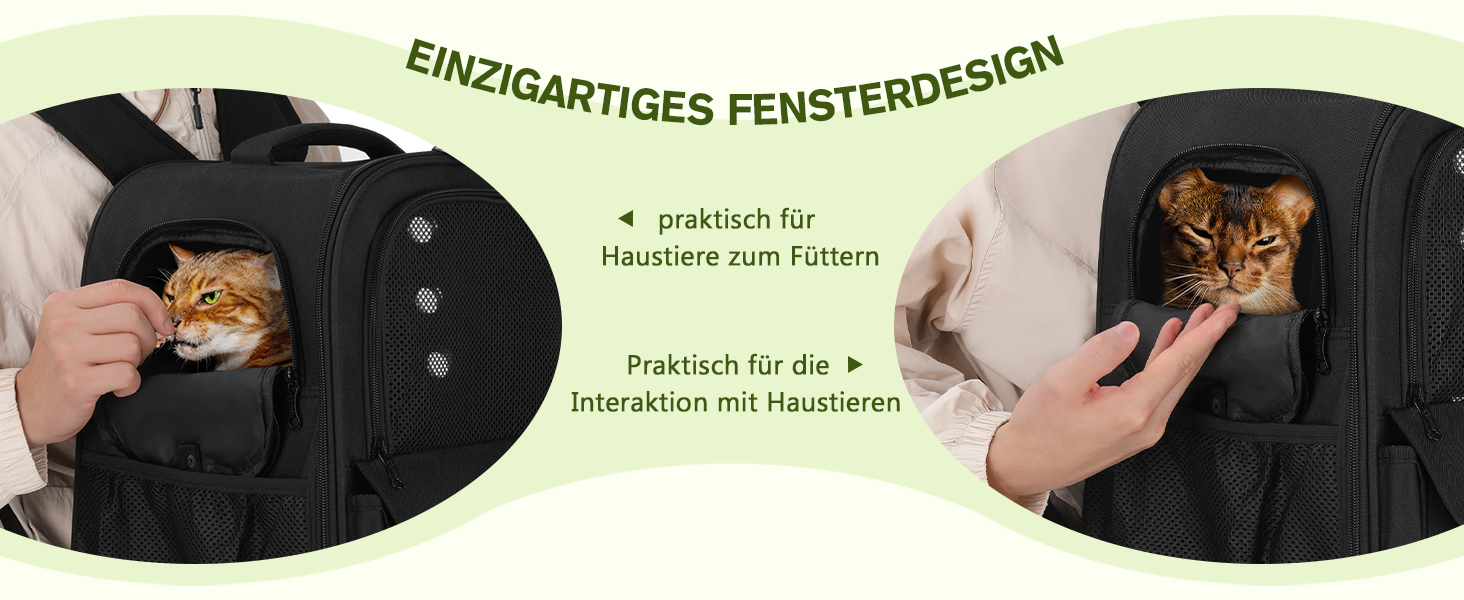 Рюкзак для кота Pecute, 6 кг, для маленьких собак, дихаючий, з безпечним тросом та замком, чорний