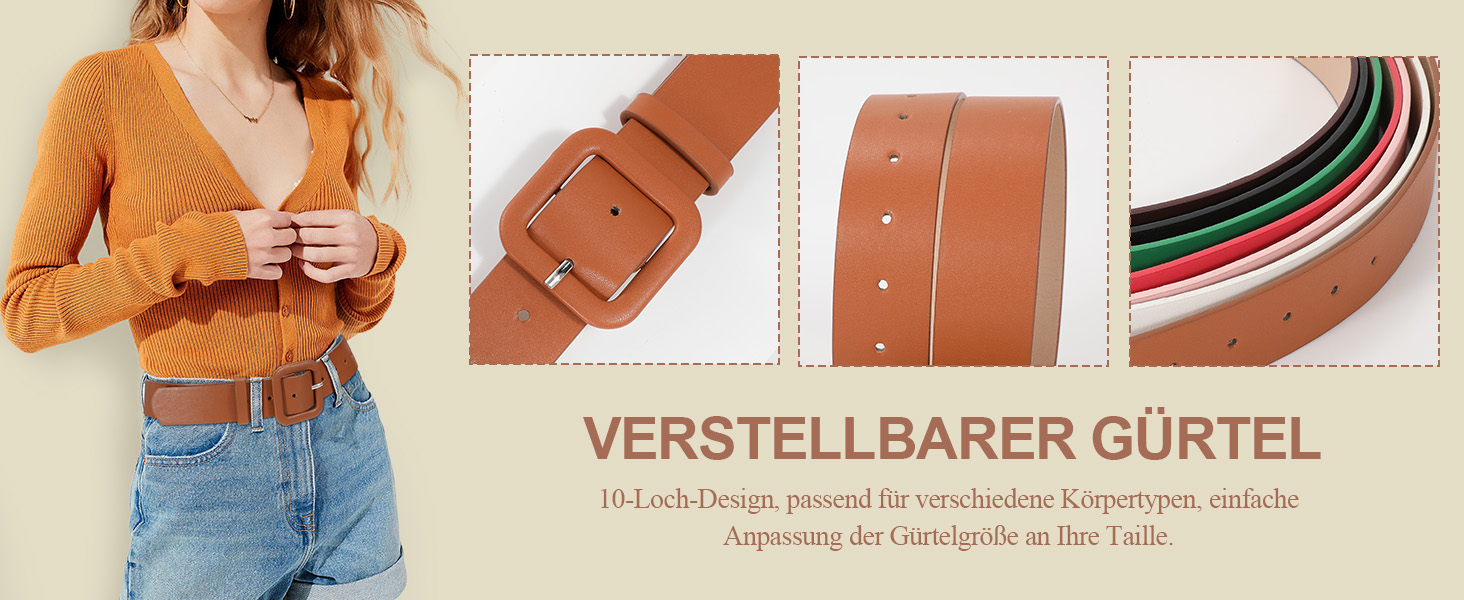 Жіночий шкіряний пояс JasGood пастельно-рожевого кольору, широкий, з квадратною пряжкою для джинсів, штанів та суконь, 110 см (під талію 76-88 см)