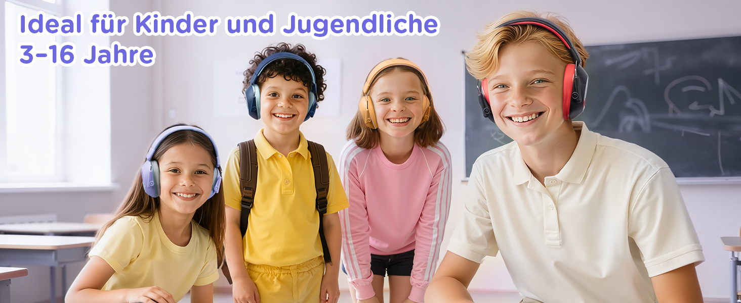 Навушники шумозаглушення для дітей Link Dream, SNR 30dB, 3-16 років, блакитний/фіолетовий (1 шт.)