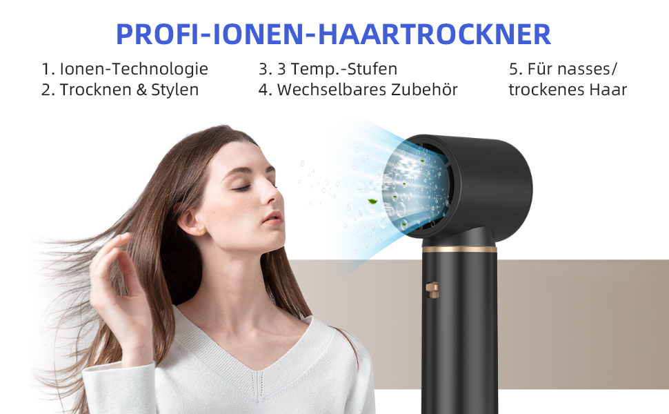 Набір Airstyler 5 в 1: фен-щітка, локони, об'єм, випрямлення. Підходить для сушіння та укладки волосся. (EU штекер)