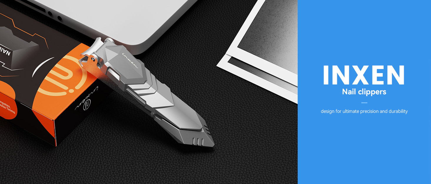 Професійний кусачковий манікюрний інструмент з контейнером для збору обрізаних нігтів, для пальців та п'ят, з нержавіючої сталі, великий, срібний (3,5x0,79 дюйма)