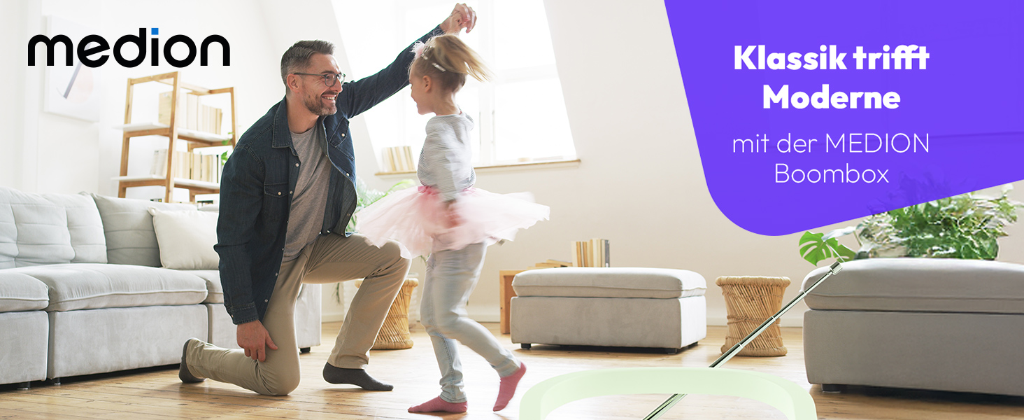 MEDION DRX-1 Plus Boombox: радіо DAB+, Bluetooth, CD-плеєр, MP3, касетний магнітофон, AUX, зелений