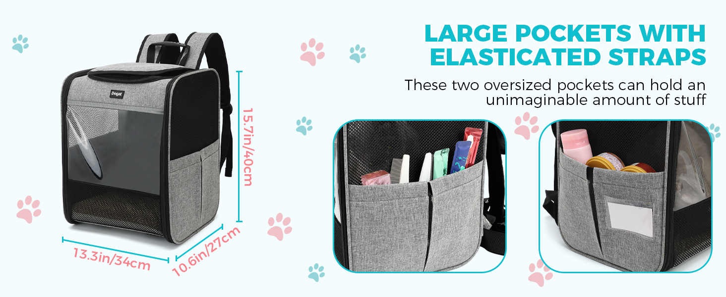 Сумка-переноска для кота/собаки, складана, сіра, з сіткою, повідком, до 8 кг