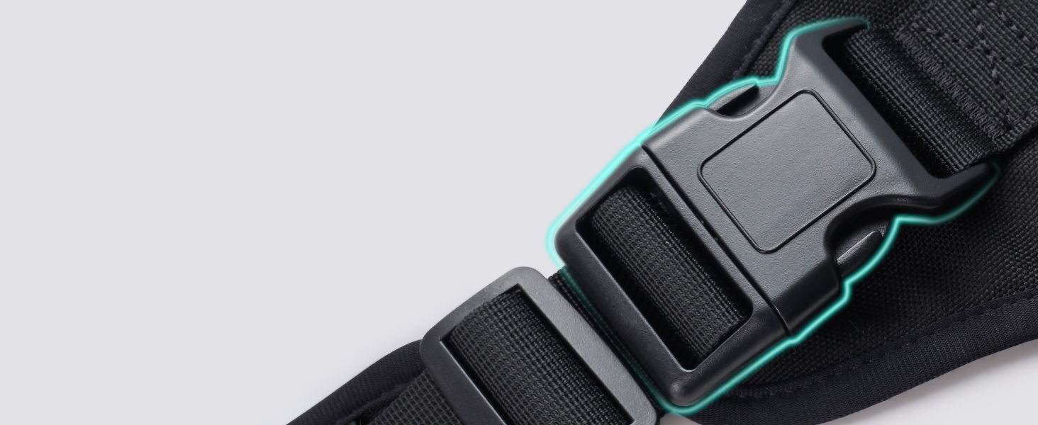 Шлейка для собак Rabbitgoo для великих собак без натягу, тактична нагрудна шлейка з MOLLE, металеві пряжки, дихаюча, військова, чорна, розмір L (1 шт.)