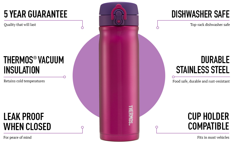 Stainless Steel Insulated Tumbler - 470ml - Rose Color