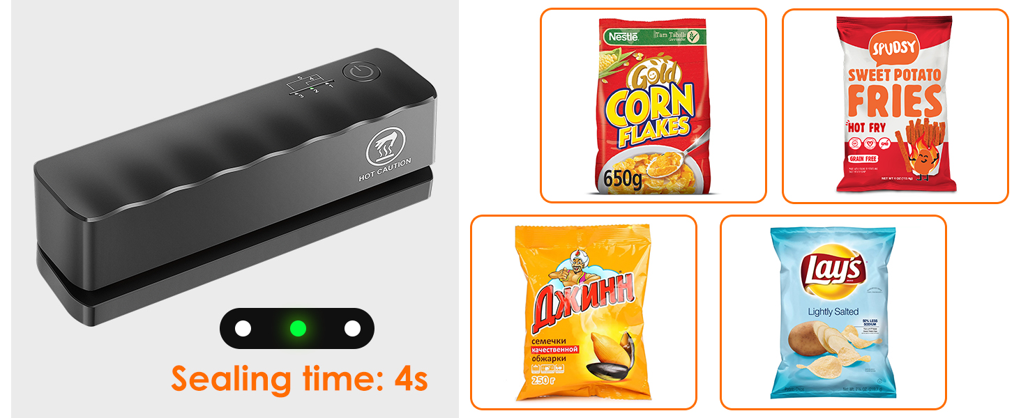 Портативний фольгозварювач Rawhui Mini з 5 режимами - для пакування чіпсів та снеків