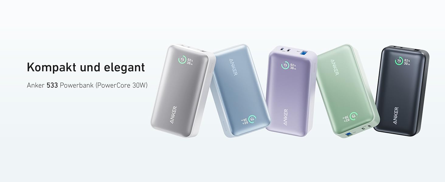 Powerbank Anker 10000mAh PowerCore з Power Delivery (PD 30W) та Power IQ 3.0 - чорний