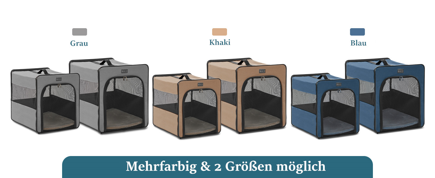 Транспортна переноска для собак Petsfit, сіра, M (61x46x53.5 см) з м'якою підстилкою