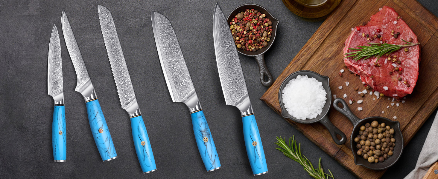 Ніж Kiritsuke з дамаської сталі для кухні, 18.8 см, VG-10, ергономічна ручка, подарункова коробка