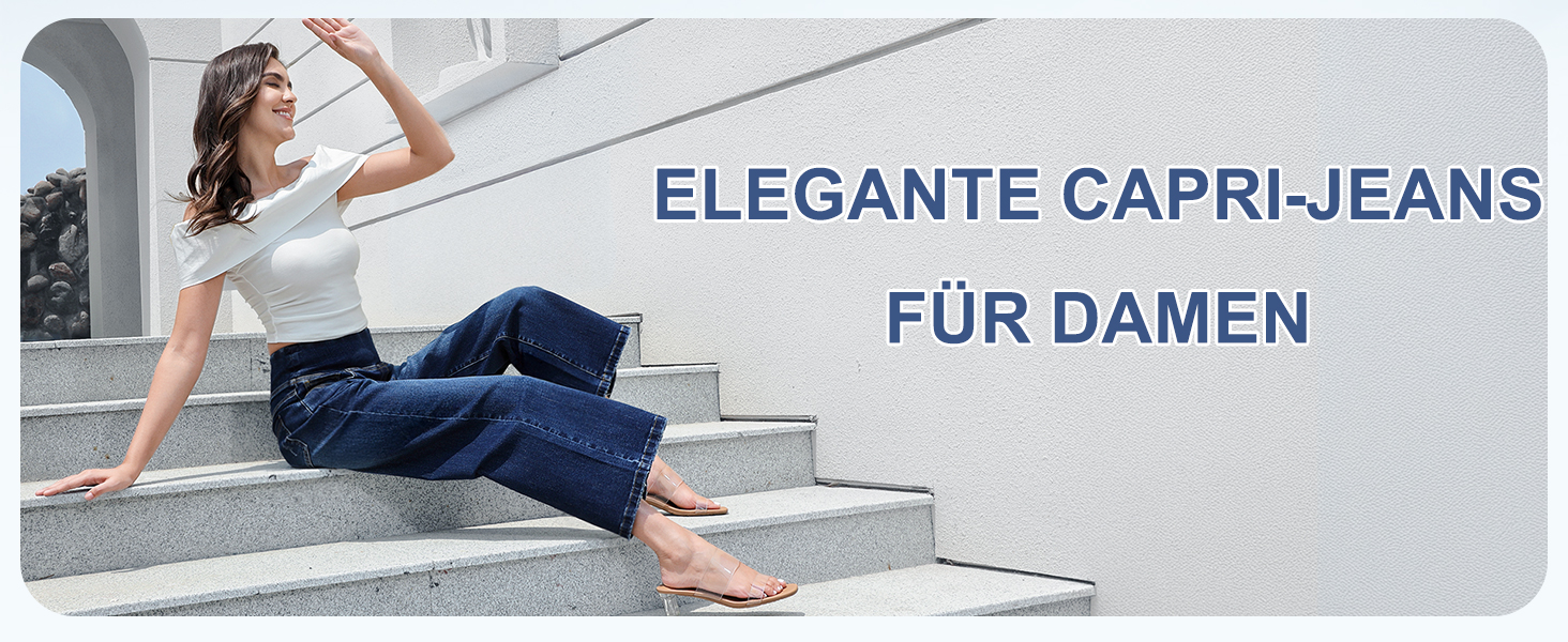 Джинси жіночі Baggy з високою талією, широкі, укорочені прямі, еластичні, літні, колір - темний індиго