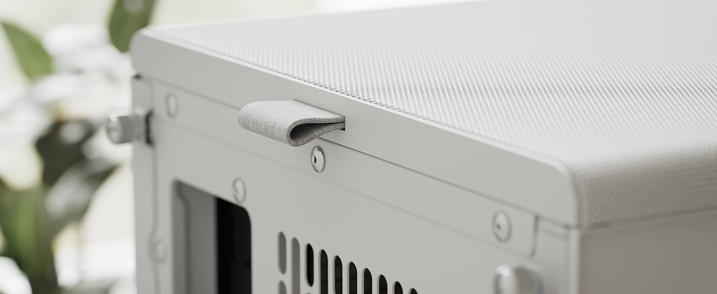 Комп'ютерний корпус Fractal Design Epoch Weiß з прозорою бічною панеллю з загартованого скла, Mesh-панель, 3 вентилятори Momentum 12, підтримка ATX/mATX/ITX