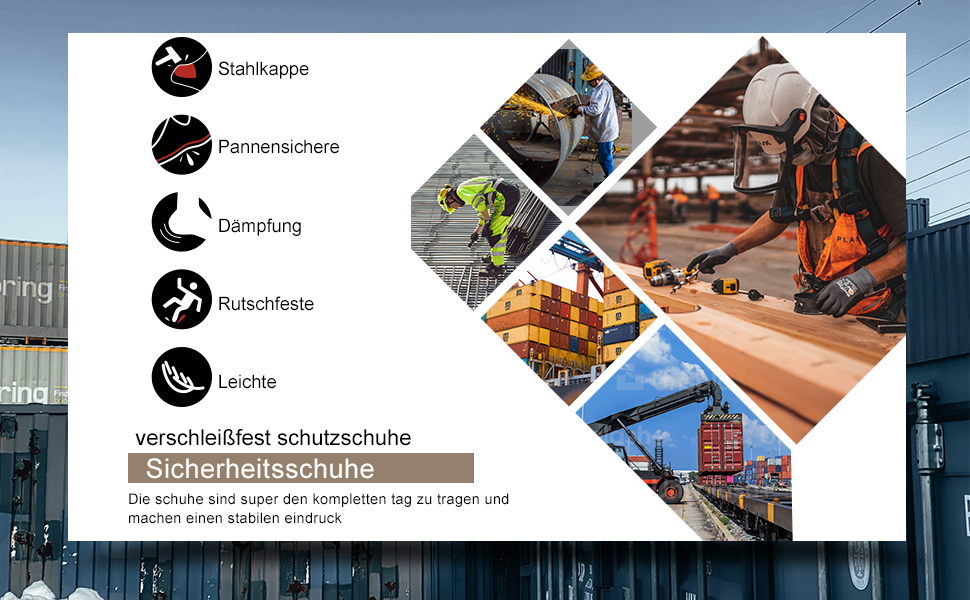 Черевики робочі чоловічі/жіночі Hitmars з металевим підноском, зручні, легкі, кухонні, неслизькі, чорні, EU 46