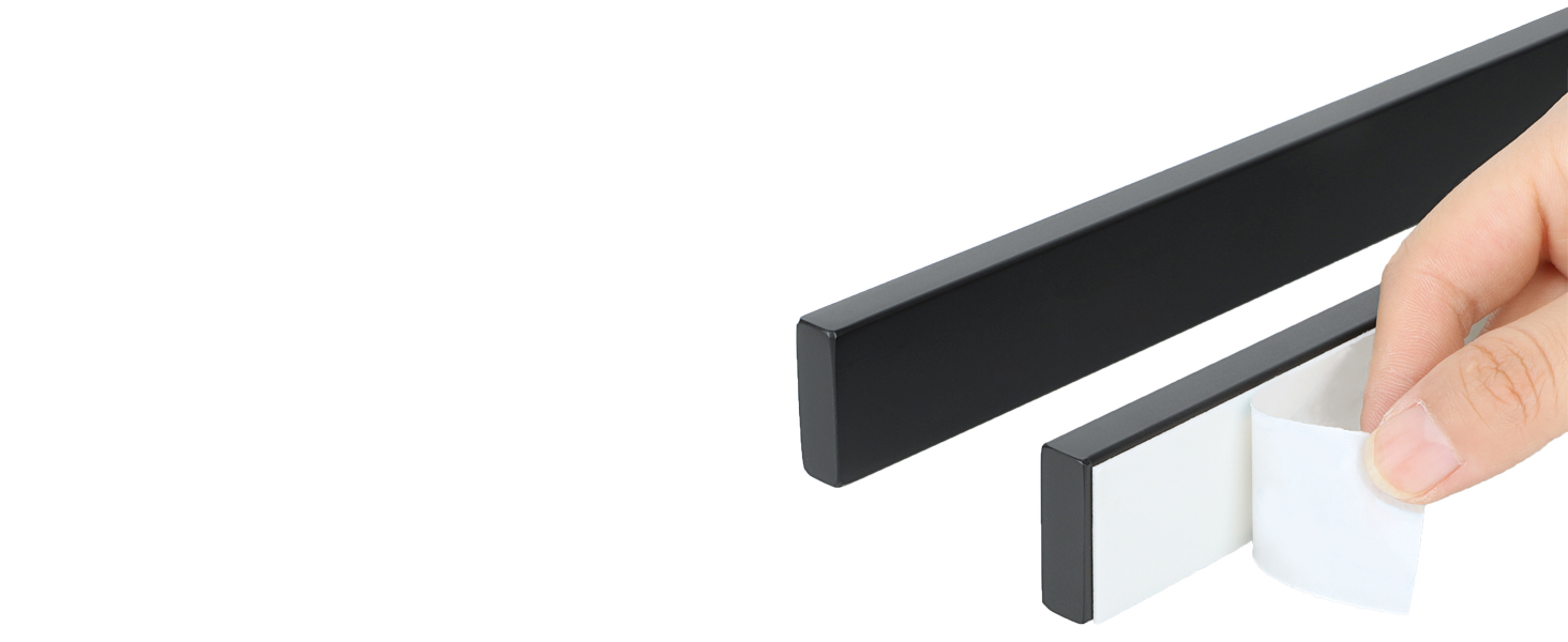 Тримач для рушників SAYAYO без свердління, 30 см, чорний, нержавіюча сталь, самоклеючий, для ванної кімнати та кухні