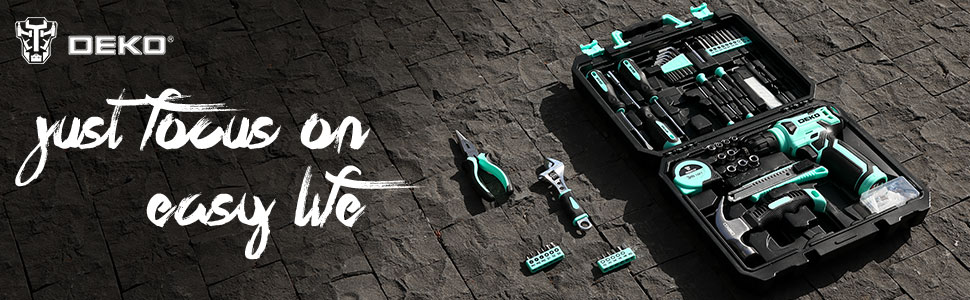 Набір інструментів DEKO 126 шт. у кейсі: для дому, офісу та саду