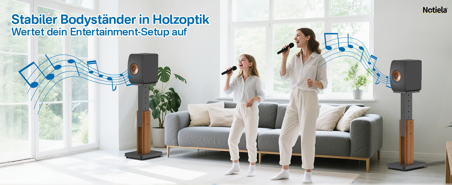 Регульовані підставки для акустики KEF LS50 Meta/Wireless II - Пара, дерев'яний масив, міцна конструкція (до 23 кг)