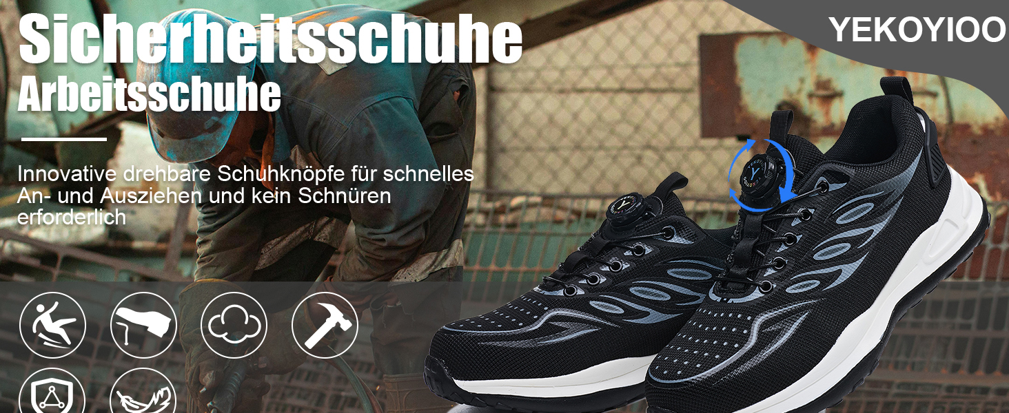 Черевики робочі захисні чоловічі жіночі легкі спортивні дихаючі з металевим носком унісекс 36-46EU (43 EU, сірий, на кнопці)