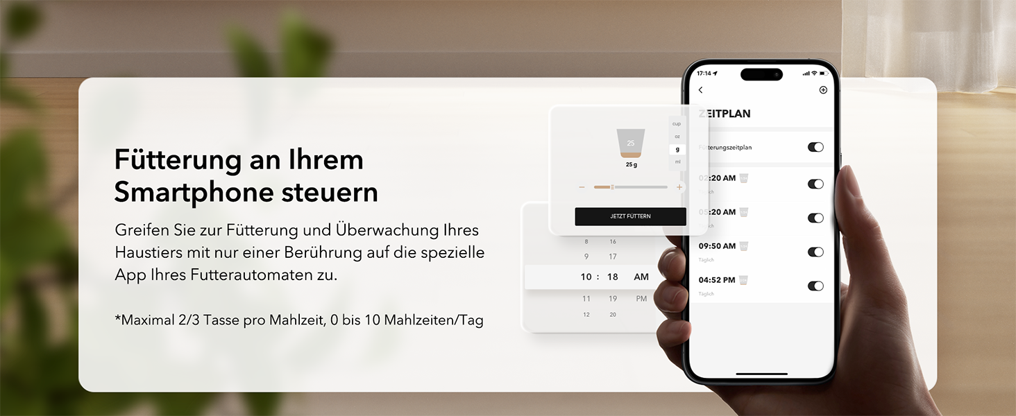 Автомат годування котів PETLIBRO з Wi-Fi, чорний, 2L, з мискою з нержавіючої сталі