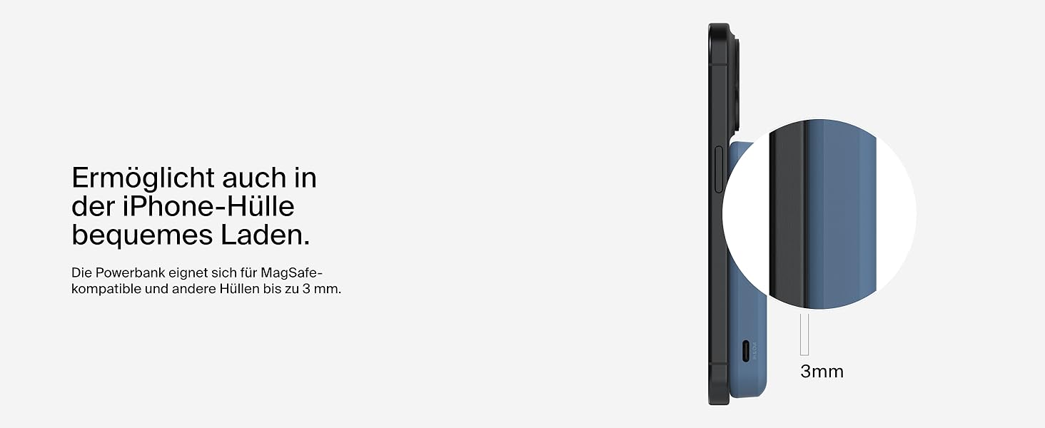 Belkin BoostCharge Pro Powerbank 10000mAh з Qi2 та MagSafe, з вбудованим підсвітником, для iPhone 17, iPhone Air, iPhone 16, 15, 14, Pixel та інших – (5K, Blue)