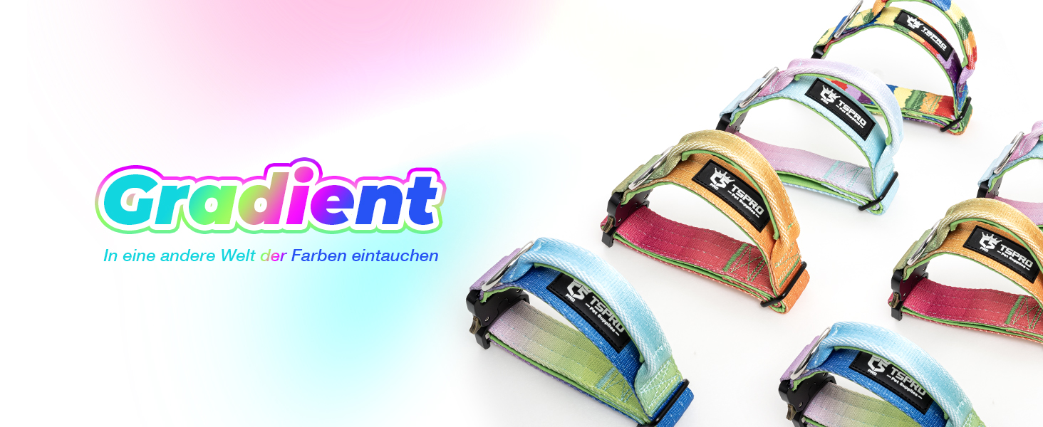 Преміум нашийник для собак TSPRO з ручкою, тактичний, міцний, з металевою застібкою, для середніх та великих собак (червоний L), розмір ручки L (регульований 44.5-62.2 см)