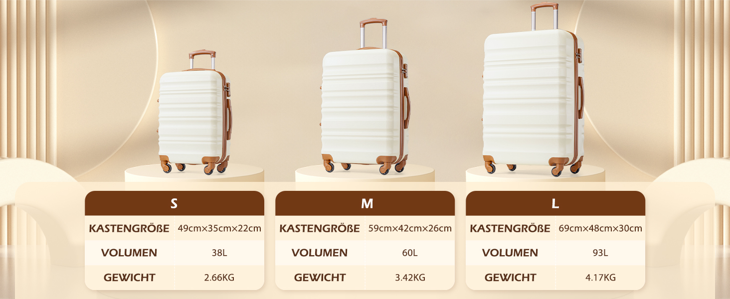 Валіза COOLIFE з жорстким корпусом, тріскачка, валіза для подорожей з TSA-замком та 4 колесами (Зелений, Набір валіз)