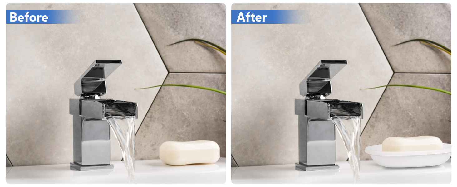 Набір мильниць Topsky (2 шт.): для ванної та кухні, легке очищення, суха мильниця