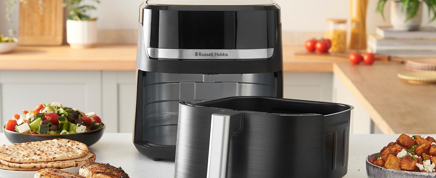 Фритюрниця Russell Hobbs SatisFry XXL 8.3л з Rapid AirFryer: 9 програм, без олії, сенсорний екран, гриль, випічка