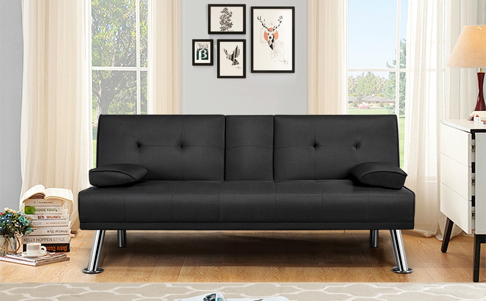 Yaheetech Folding Sleeper Sofa