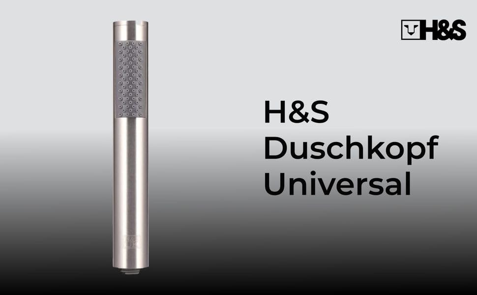 Лінійний душ H&S для ванни та ручного душу, нержавіюча сталь, хром, високий тиск, 1644 Blau