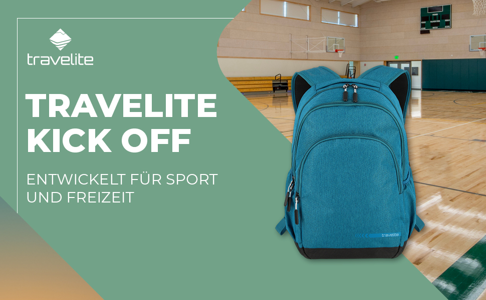 Рюкзак Travelite Kick Off для ручної поклажі, 22 л, з м'яким відділенням для ноутбука 15,6