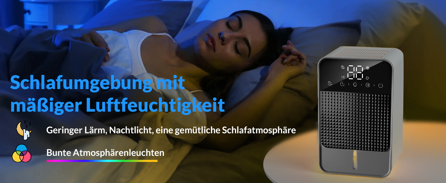 Електричний осушувач повітря Jialexin 1500 мл, портативний, тихий, з автовимкненням для квартири, ванної кімнати, підвалу та кухні