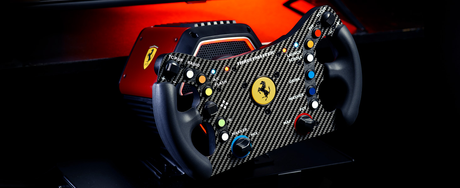 Кермо Thrustmaster Ferrari 488 GT3 - офіційно ліцензоване, для PC, PS5, PS4, Xbox Series X|S, Xbox One
