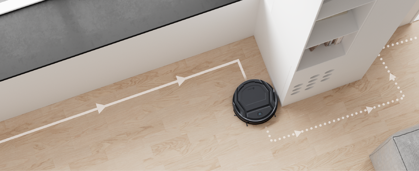 Робот-пилосос LEFANT M210P: потужність 2200Pa, Wi-Fi, Bluetooth, керування через додаток, 6 режимів, автоматична зарядка, ідеальний для шерсті тварин та твердих підлог