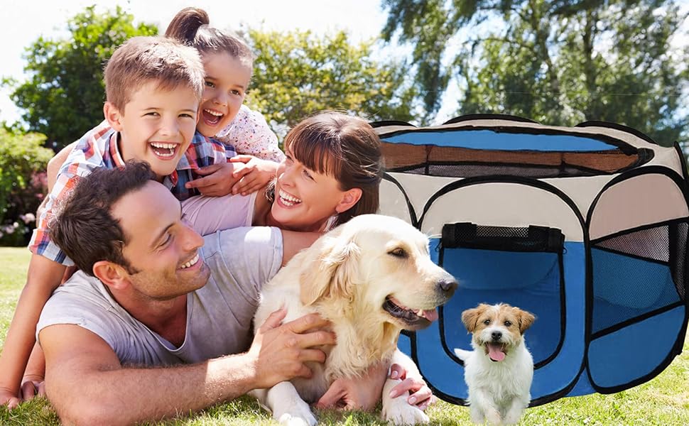 Клітка-забіг для цуценят та котів 114x114x59 см, клітка для тварин в квартиру, забіг для собак та котів, вольєр для кроликів та інших дрібних тварин (сірий)