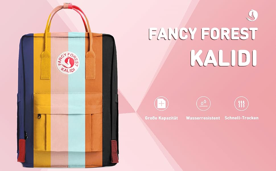 KALIDI рюкзак для школи та ноутбука 15'' для дітей і дорослих, жіночий/чоловічий, з відділенням для ноутбука