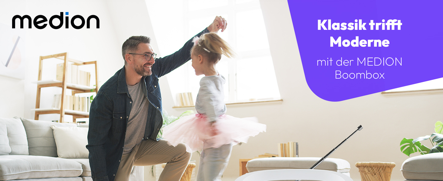 MEDION DRX-1 Plus Boombox: радіо DAB+, Bluetooth, CD-плеєр, MP3, касетний, AUX, зелений