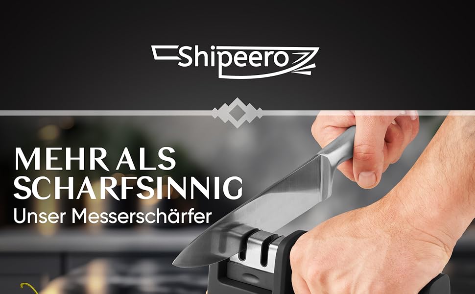Професійна точилка для ножів Shipeero з букового дерева, ергономічна, екологічна, переможець тестів