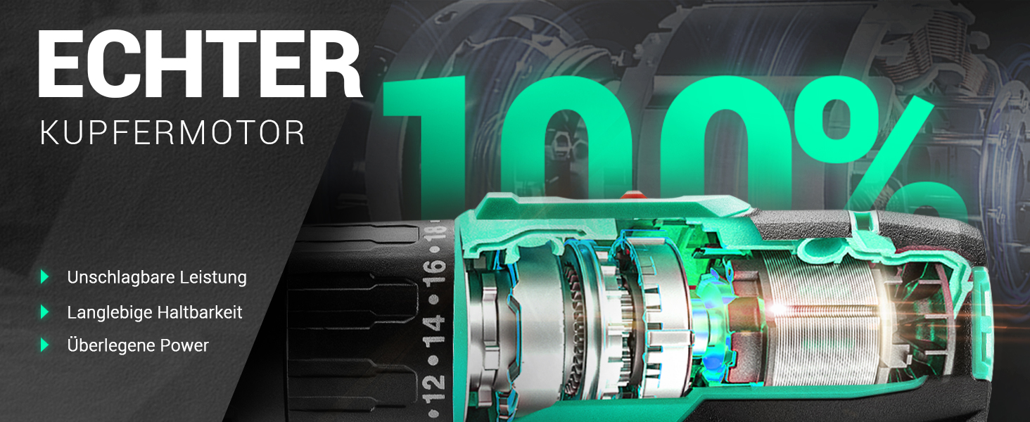 Акумуляторний ударний дриль-шуруповерт DCA 20V, 40 Нм, 13 мм, 22500 уд./хв, 18+1+1, комплект з 14 біт для бетону, металу, дерева