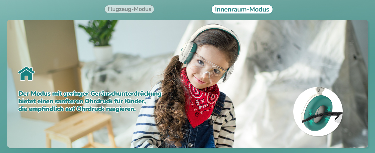 iClever Бездротові навушники з шумозаглушенням для дітей Bluetooth, 60 годин роботи, 80 дBA безпечний рівень гучності, зручна посадка, Bluetooth 5.4, AUX кабель для подорожей, білий/зелений