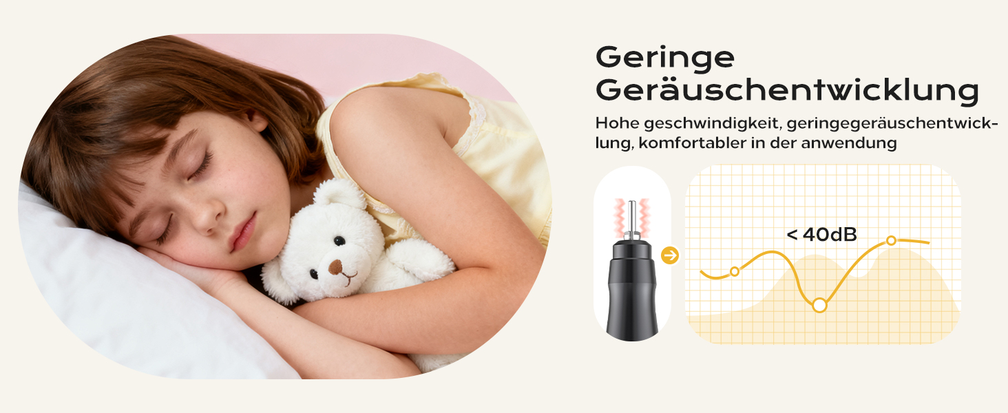 Професійний набір для фрезерування нігтів Nagelfräser: 45000 обертів, акумулятор 10H, LCD-дисплей, регулювання напрямку обертання, чорний