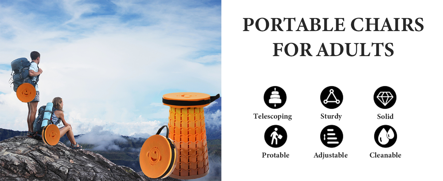 Складаний стілець XXL з подушкою, портативний для дорослих, міцний (1000 фунтів), для кемпінгу, подорожей та відпочинку на природі