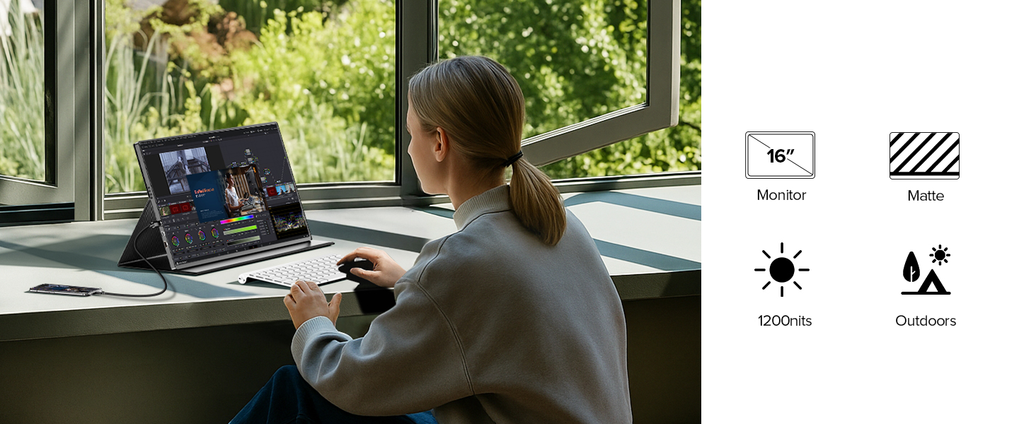 Портативний монітор UPERFECT 4K UHD 16