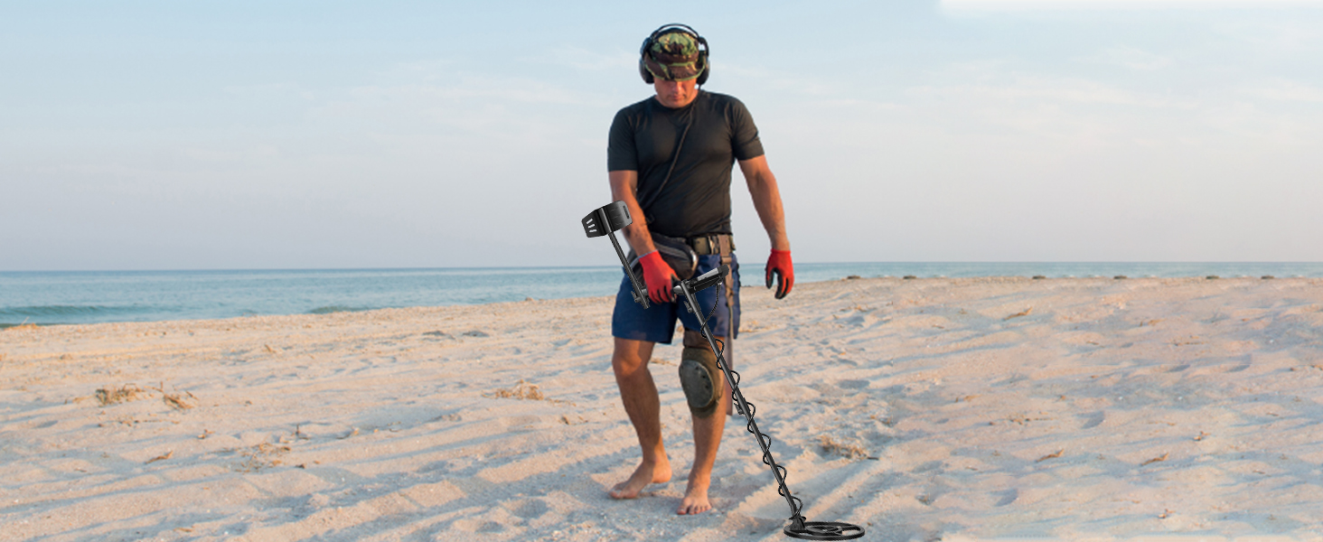 Металодетектор OMMO для дорослих: професійний набір, 6 режимів, вологостійкий, IP68, світло-помаранчевий