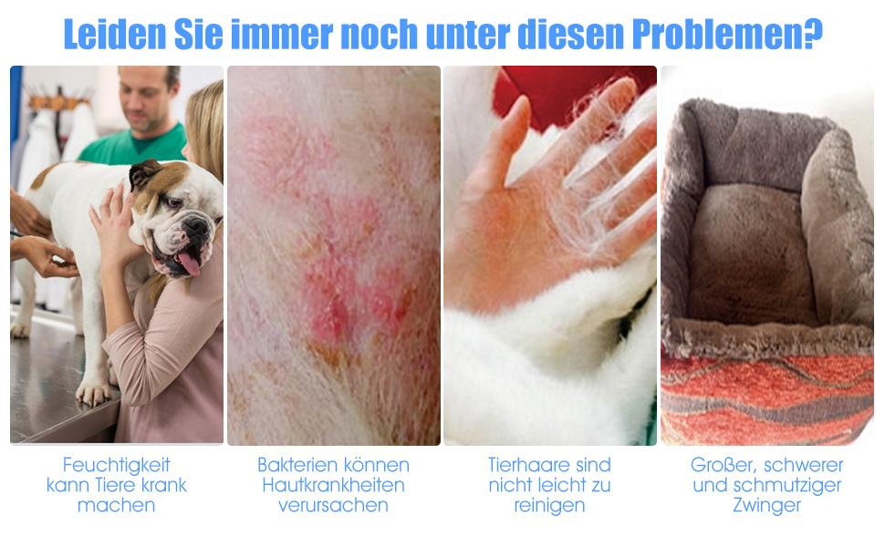 Лежанка для собак GOPLUS з дахом, піднята лежанка для тварин, лежанка для домашніх тварин з металевим каркасом, вологостійке собаче ліжко, котяче ліжко з сонцезахисним тентом, неслизькі накладки на ніжках, для використання в приміщенні та на вулиці (90x81x86 см), 1 шт.