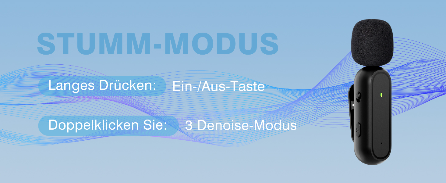 Мікрофон-лапка бездротовий для iPhone/Android з кейсом для зарядки та акумулятором 42год, з шумозаглушенням, для подкастів, TikTok, YouTube, стрімінгу, міні-мікрофон