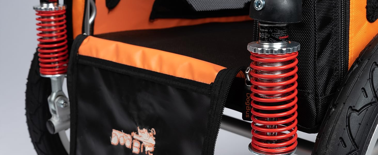 TrendPet DogBus S - Підвісний велосипедний причіп для собак з алюмінію, для малих та середніх собак