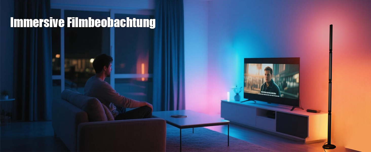 LED лампа Electight RGB для столу з регулюванням яскравості, 800 люмен, складний дизайн, пульт дистанційного керування та додаток, 16 мільйонів кольорів, 99 режимів, синхронізація з музикою та таймер, для читання, офісу та ігор (170см)