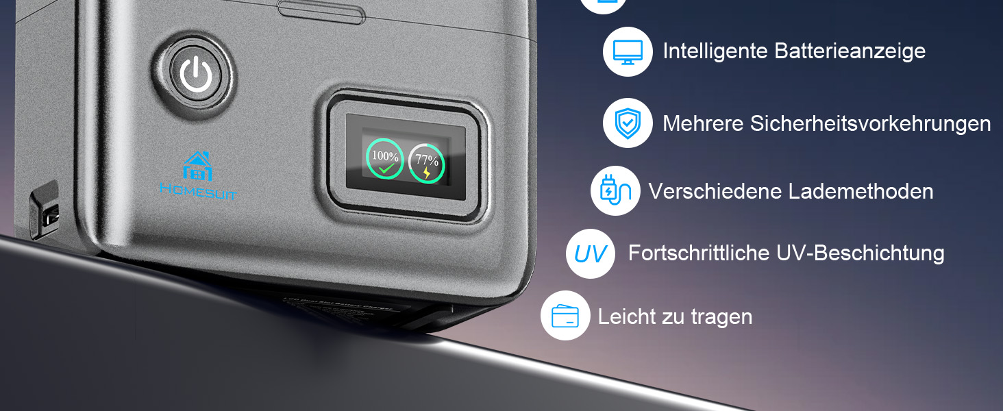 Акумулятор Homesuit EN-EL15c/a/15 (2шт) з LCD зарядним пристроєм для камер Nikon Z5, Z6, Z6II, Z6III, Z7, Z8, D7500, D7000, D7100, D7200, D500, D600, D610, D750, D780, D800, D810, D800E, D810A, D850