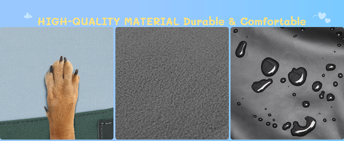 Автокрісло для собак, автокрісло для маленьких собак з ременями безпеки, підвищення для собак, складане, зелене