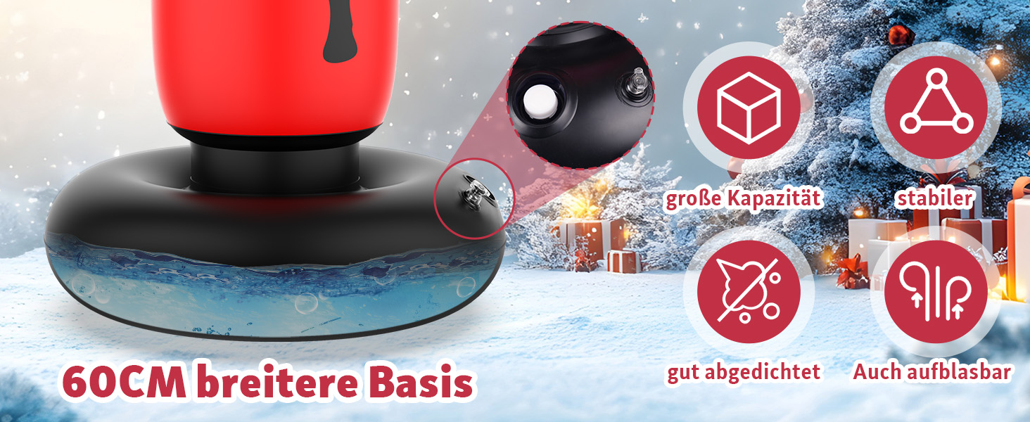 Дитячий боксерський мішок XBEN 170см, надувний, для карате, таеквондо, MMA, червоний